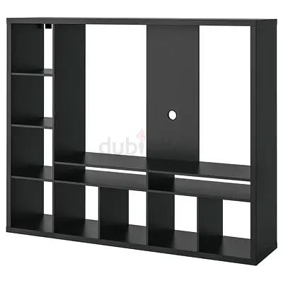 IKEA TV Trolley LAPPLAND,  TV storage unit, black-brown