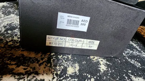 Hermes Black Shoes Size 43