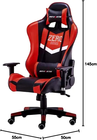 MOHAMMAD AZIM FURNITURE Comfortable Gaming Chair in Red and Black MAF HEAVYDUTY