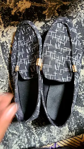 Stylish Black Slip-On Shoes EU 44