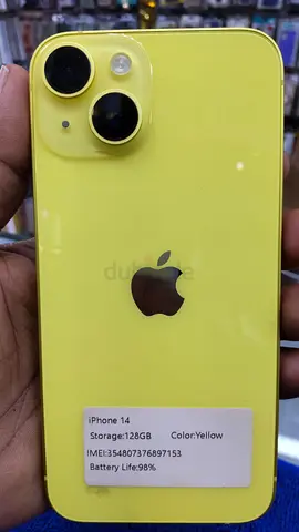 Apple iPhone 14 - Vibrant Yellow Color, Excellent Condition!