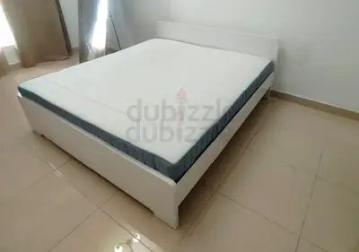 Ikea Askvol king size bed frame with Ikea mattress 180×200cm is available in excellent condition