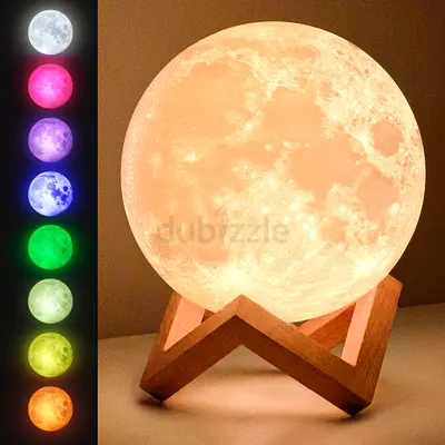 Beautiful Moon Lamp with Multi-Color Options