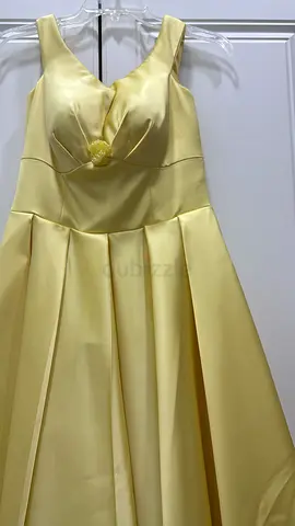 Elegant Yellow Evening Dress