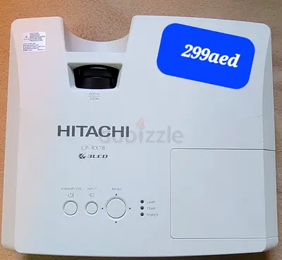 The Hitachi CP RX78/W LCD projector has 2200 Ansi lumens, a contrast of 400:1 and an XGA 1024 x 768