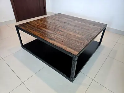 Stylish Industrial-Style Coffee Table