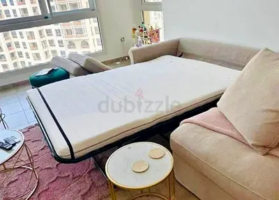 Gronlid L shape sofa bed with mattress