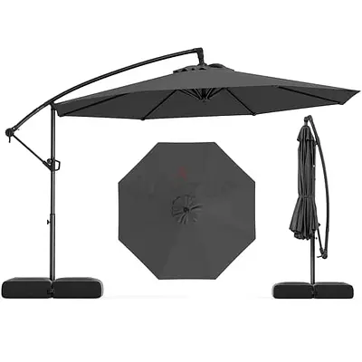 Patio Umbrellas 4 meter round with base