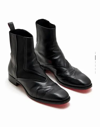 Louboutin Stylish Black Ankle Boots
