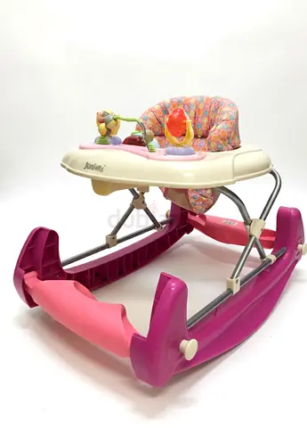 Juniors 2-in-1 Baby Walker  Rocker – Pink/Purple – Excellent Condition