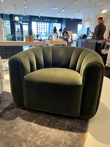 Elegant Green Velvet Armchair