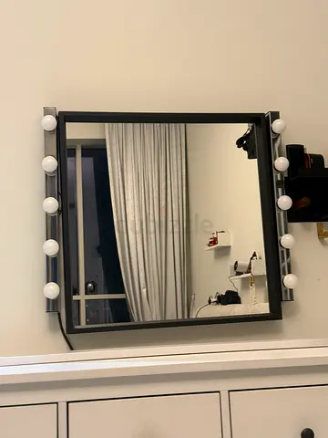IKEA Vanity lights and IKEA Mirror