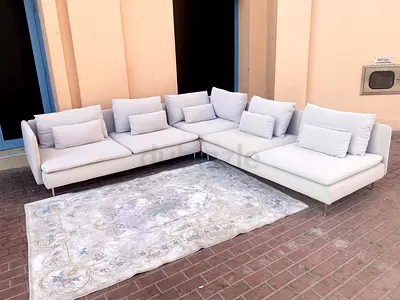Excellent Condition Ikea Sodhremn Corner Sofa Beige