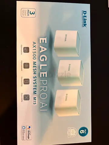D-Link Eagle Pro AI AX1500 Mesh System M15 for Seamless Wi-Fi 6 Coverage
