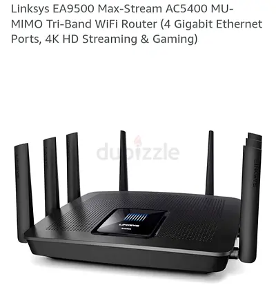 Linksys EA9500 Max-Stream AC5400 MU-MIMO WiFi Router - Ultimate 4K Streaming  Gaming