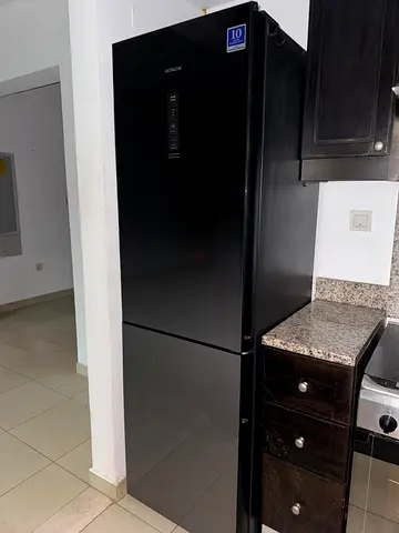 Hitachi Bottom freezer Refrigerator 60cm width 190cm height digital clock