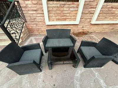 Outdoor Seating Set with Coffee Table