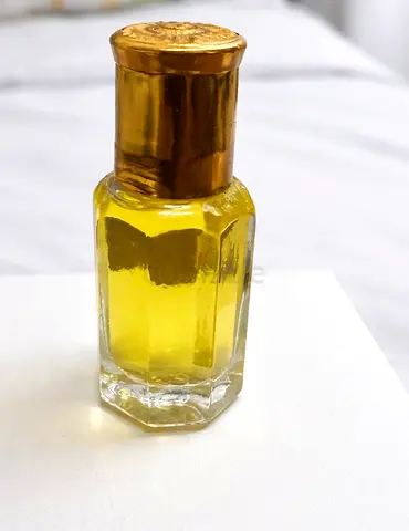 Elegant attar Bottle with Gold Cap
