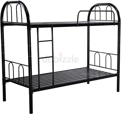Sturdy Black Metal Bunk Bed MAF-113 HEAVY DUTY MOHAMMAD AZIM FURNITURE