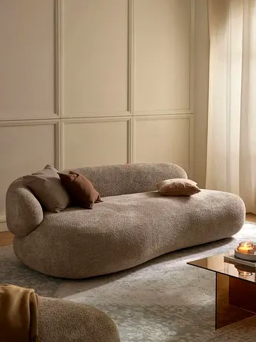 Cozy and Stylish Boucle Sofa