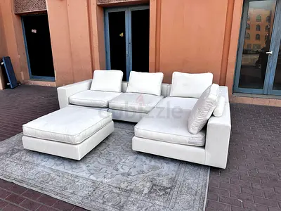 Selling in excellent Condition Marina Home 5_pieces Sofa with footstool
