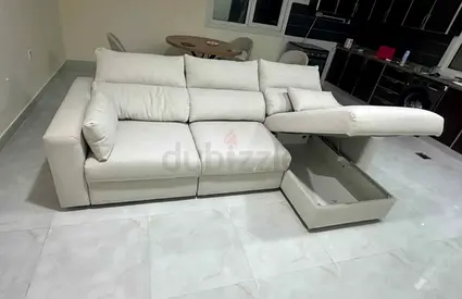 Ikea eskilstuna beige L shape sofa