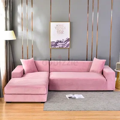 Stylish Pink L-Shaped Sofa for Modern Living Rooms