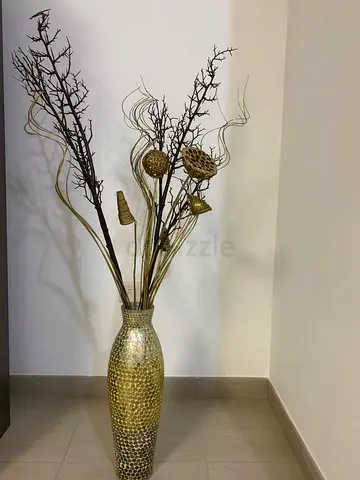 Elegant Decorative Floor Vase with Unique Branch Arrangement