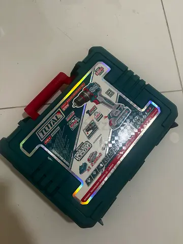 Total 20V Brushless Mini Cordless Hammer Drill - 66Nm Torque, 2 Speeds, LED Work Light and 47 Access