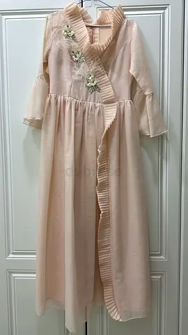 Lovely Pink Dress with Floral Accents