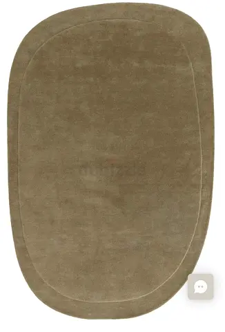 Elegant Modern Rug in Green Tone