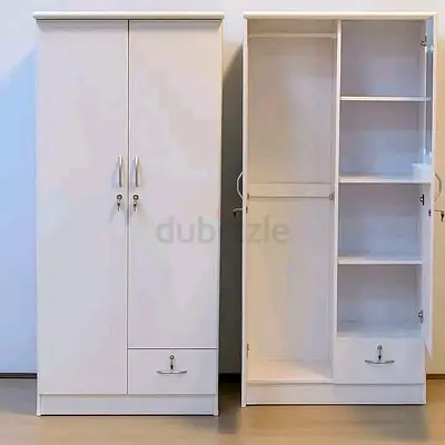 Sleek White Wardrobe with Plenty of Storage