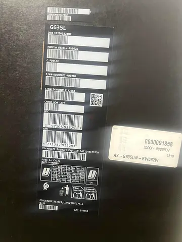 G635SL Laptop Model - Quality and Performance Combined