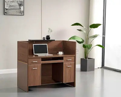MOHAMMAD AZIM FURNITURE Stylish Wooden Study Table with Storage MAF-1405-140CM HEAVYDUTY