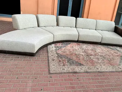 Stylish Comfort Eberza Modular Living room Sofa with adjustable head Rest