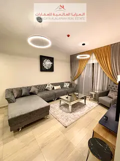 For monthly rent - fully furnished tow-bedroom apartment - new - Sharjah - Al Taawoun - with interne
