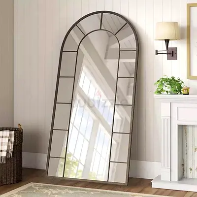Elegant Arched Floor Mirror for Home Decor 180×90cm
