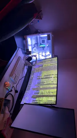 Stunning Dual Monitor Gaming Setup with Premium Accessoriesست اب بي سي  قيمنق