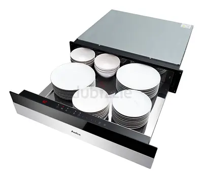 AMICA AWDM6B X-Type Warming Drawer, 14.1 cm High, Black