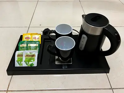 Elegant Electric Kettle Set with Tea Accessories