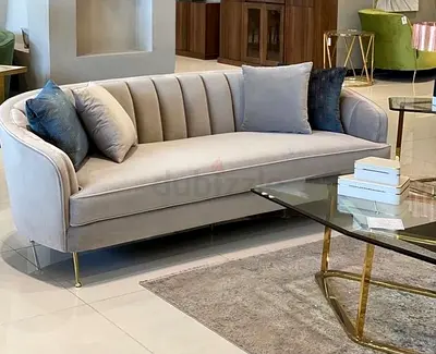 Elegant Light Grey Standard Sofa