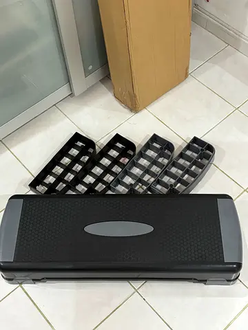 Step Platform with Adjustable Risers for Home Workouts