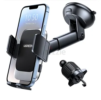 2-in-1 Universal Suction Cup  Air Vent Car Phone Mount