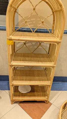 Charming Rattan Shelf Unit for Stylish Storage
