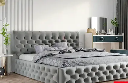 Elegant beautiful 180*200 king size gray colour bed