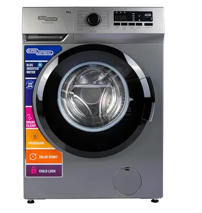 Super General 8KG Fully Automatic Washing Machine - 1 Year Warranty
