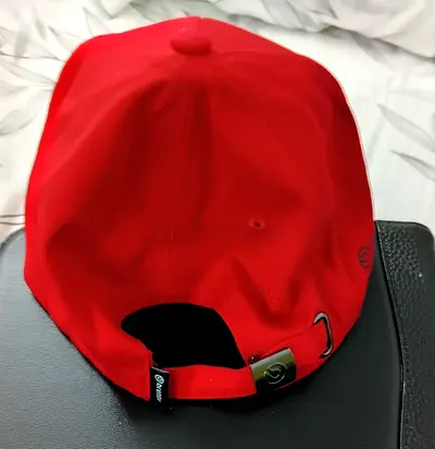 Stylish Red Cap with Emblem
