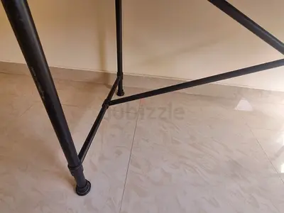 Sturdy Black Metal Table Frame