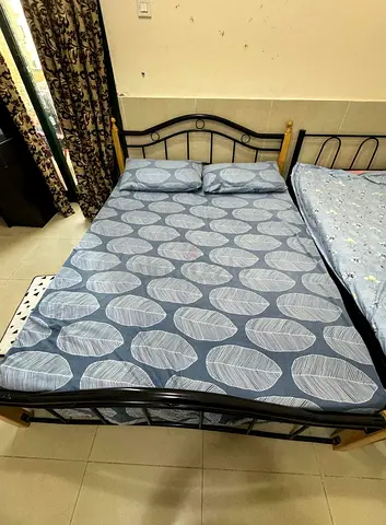 Comfortable Double Bed +Single Bed with Stylish Mattress