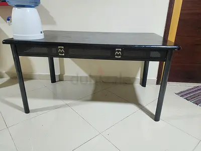 Stylish Black Wooden Table with Unique Design